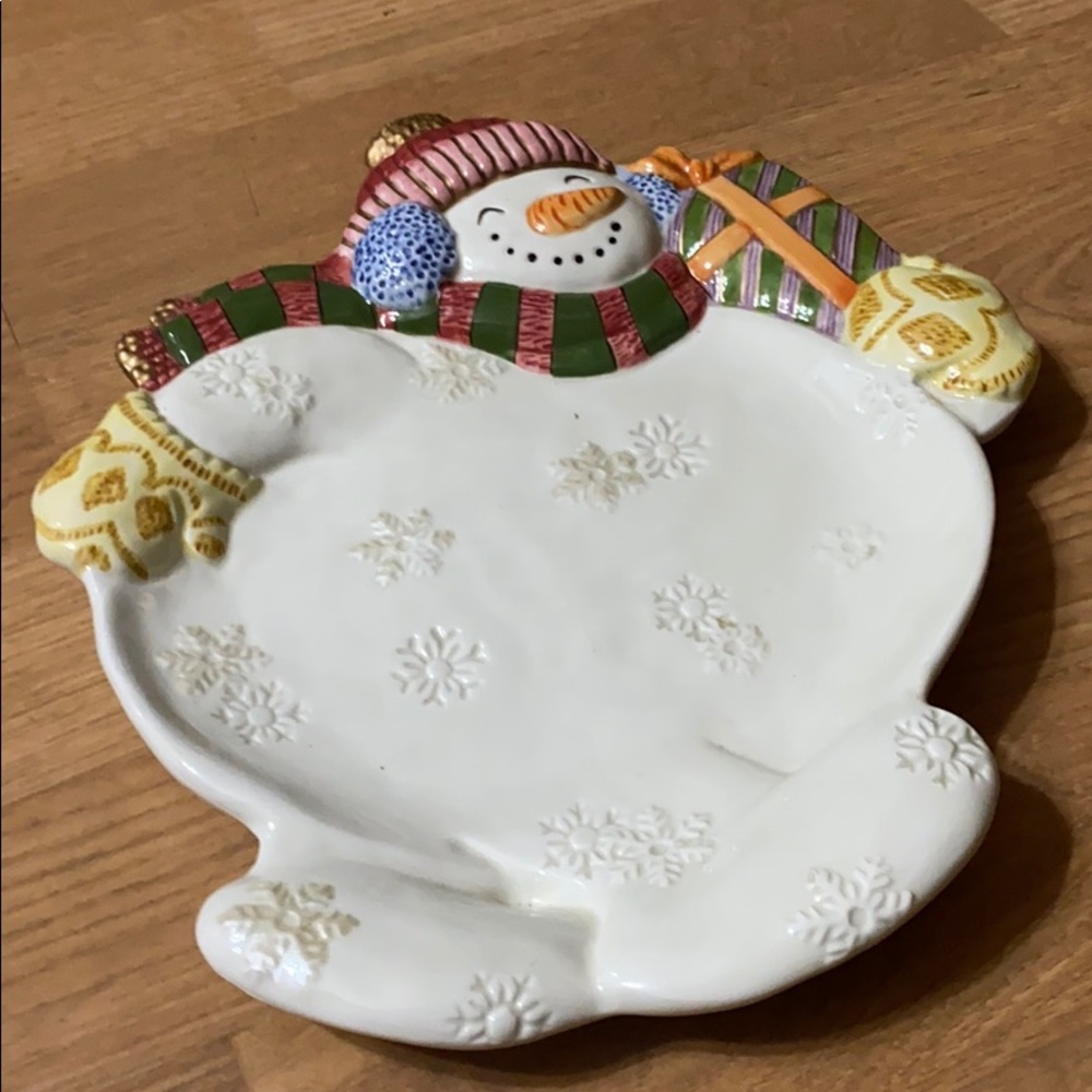 snowman dish